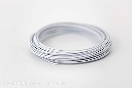 ALUMINIUMDRAAD WIT (2mm dikte, +/ - 12M lang) - bloemschikmaterialen.com