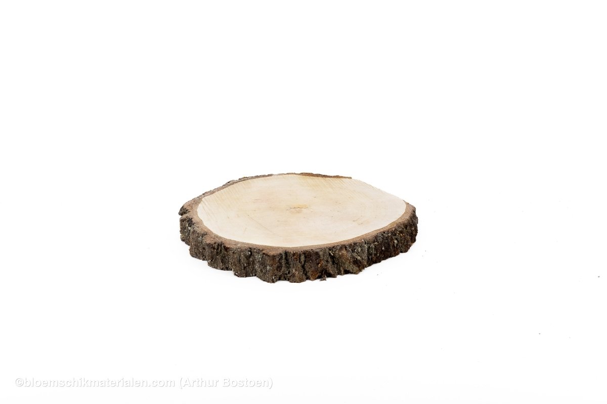 BERKENSCHIJF +/ - 40CM +/ - 4CM NATUREL - bloemschikmaterialen.com