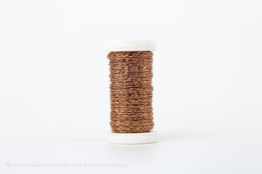 BOUILLON - EFFECT DRAAD KOPER (0.30mm dikte, +/ - 70M lang) - bloemschikmaterialen.com