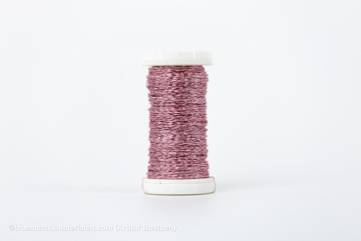 BOUILLON - EFFECT DRAAD ROOS (0.30mm dikte, +/ - 70M lang) - bloemschikmaterialen.com