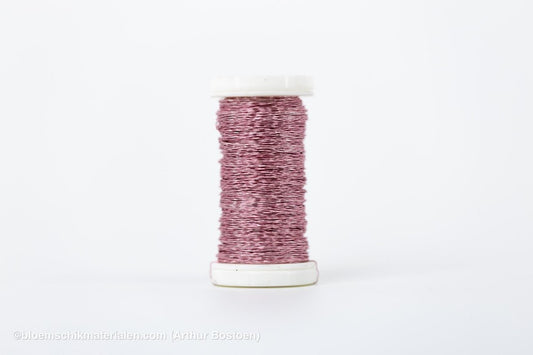BOUILLON - EFFECT DRAAD ROOS (0.30mm dikte, +/ - 70M lang) - bloemschikmaterialen.com