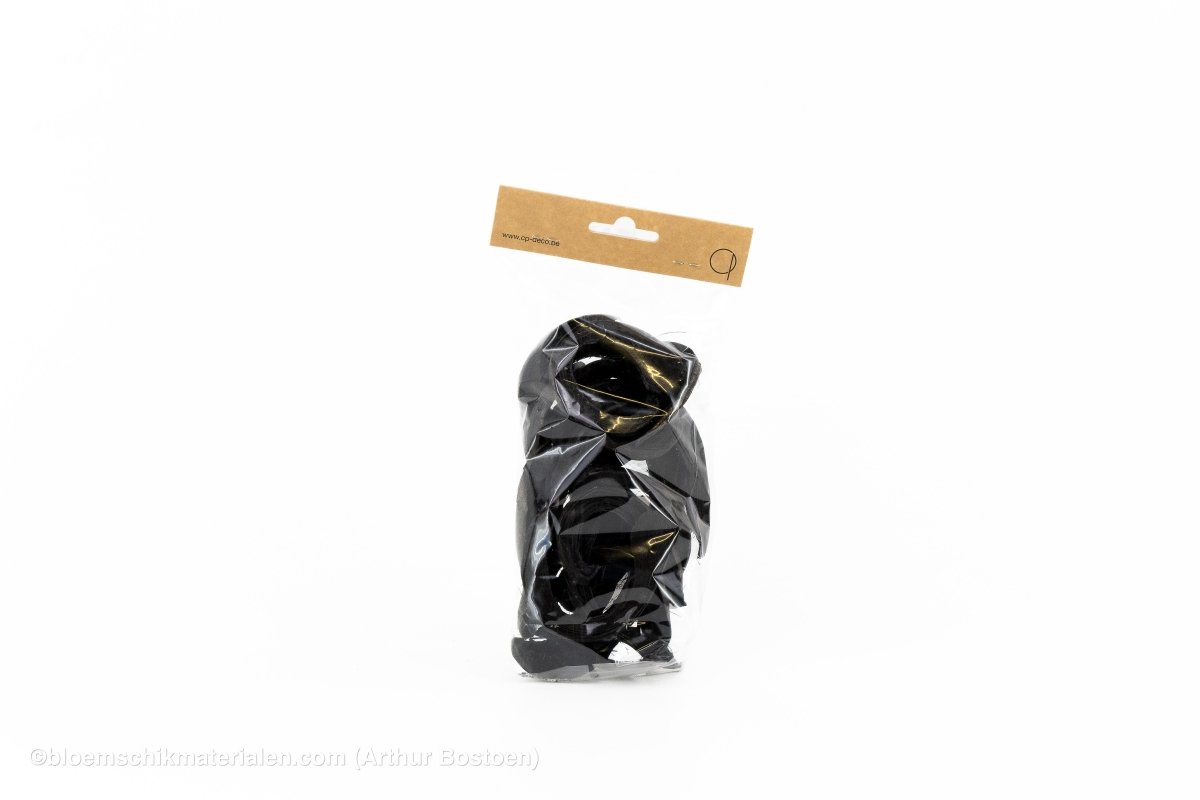 COCO CURL ZWART +/ - 75GR - bloemschikmaterialen.com