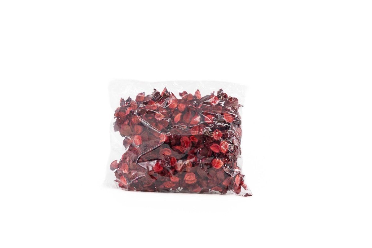COTTON PODS ROOD +/-250GR - bloemschikmaterialen.com
