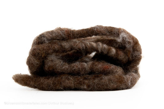 DIKKE WOL BRUIN (MIRABELL FLAUSCH) +/ - 25M - bloemschikmaterialen.com