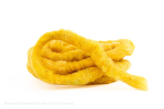 DIKKE WOL GEEL (MIRABELL FLAUSCH) +/ - 25M - bloemschikmaterialen.com