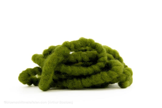 DIKKE WOL MOSGROEN (MIRABELL FLAUSCH) +/ - 25M - bloemschikmaterialen.com