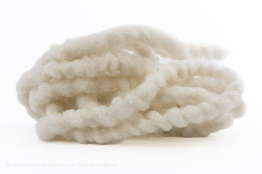 DIKKE WOL WIT (MIRABELL FLAUSCH) +/ - 25M - bloemschikmaterialen.com