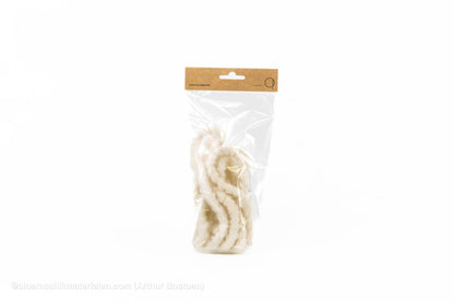 DIKKE WOL WIT (MIRABELL FLAUSCH) +/ - 2M - bloemschikmaterialen.com