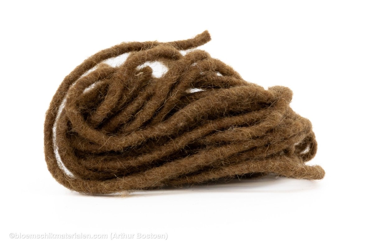 DUNNE WOLDRAAD BRUIN (DOCHTFADEN) +/ - 55M - bloemschikmaterialen.com