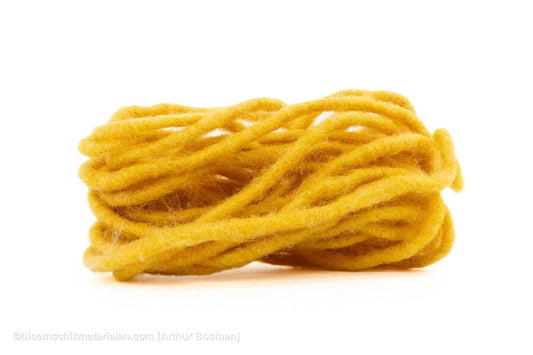 DUNNE WOLDRAAD GEEL (DOCHTFADEN) +/ - 55M - bloemschikmaterialen.com