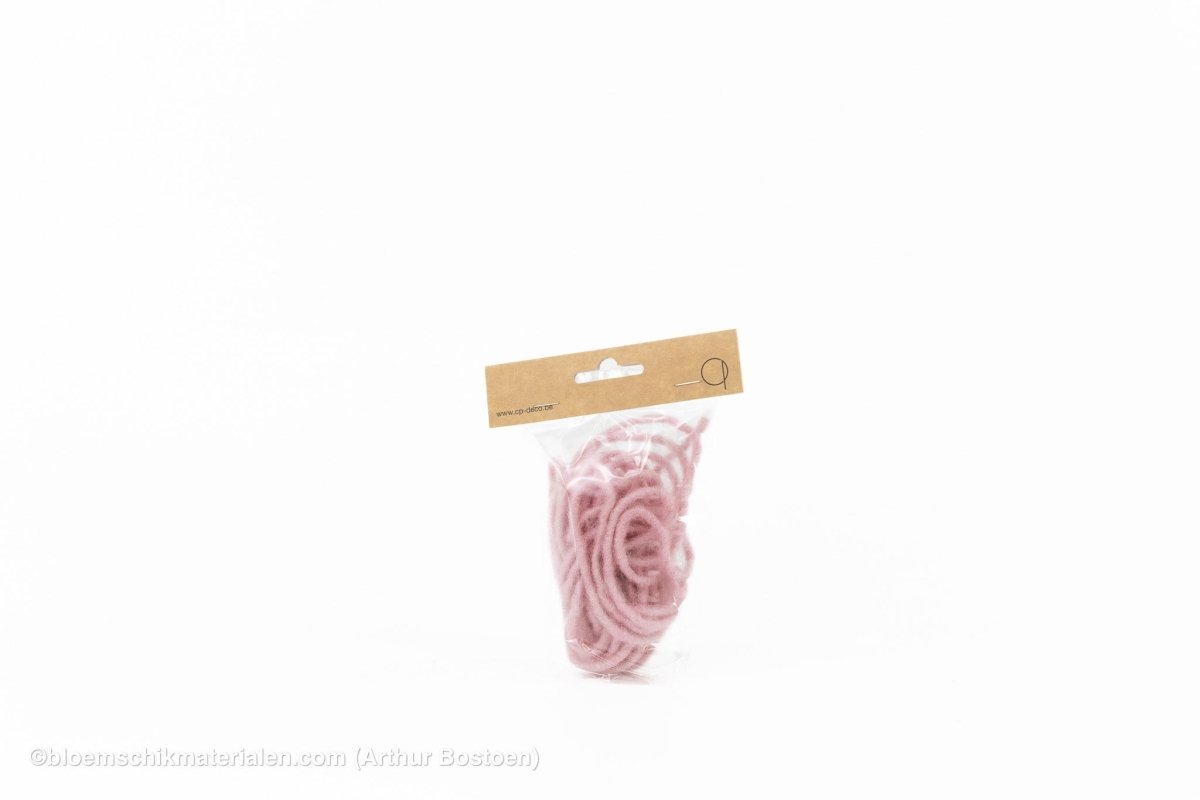 DUNNE WOLDRAAD ROOS (DOCHTFADEN) +/ - 5M - bloemschikmaterialen.com