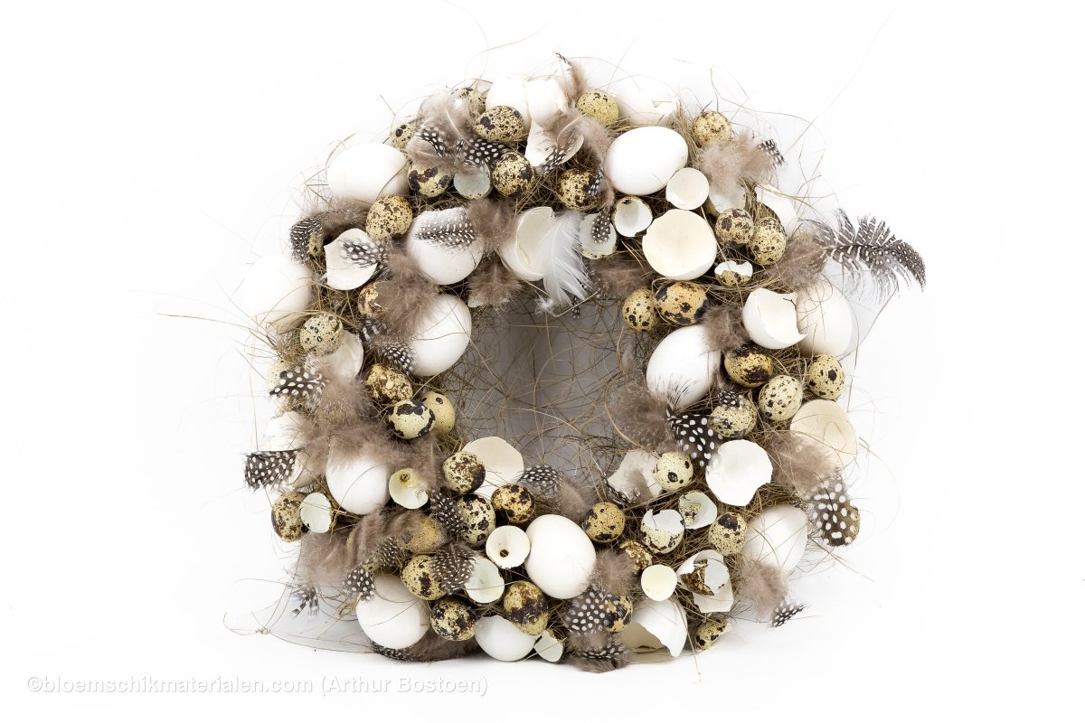 Eierkrans klassiek (naturel) (30cm Ø) - bloemschikmaterialen.com