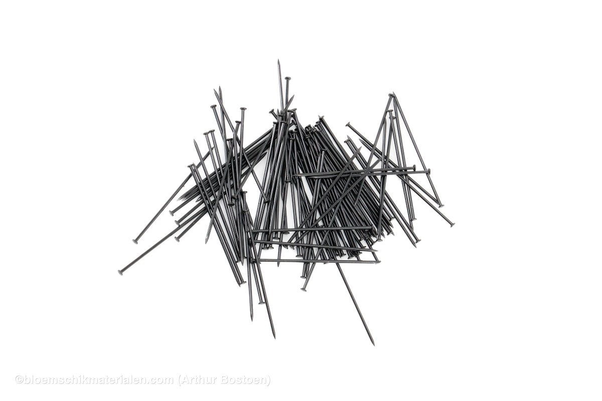 ETALAGESPELDEN 38MM ZWART +/ - 500GR - bloemschikmaterialen.com