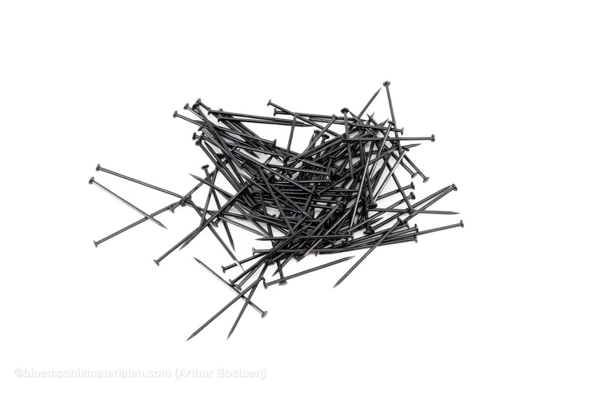 ETALAGESPELDEN 51MM ZWART +/ - 500GR - bloemschikmaterialen.com