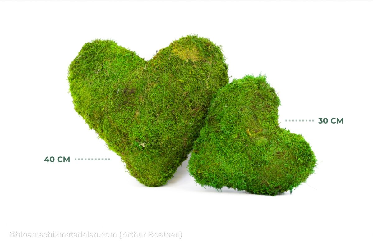 HART GROEN MOS 40 CM - bloemschikmaterialen.com