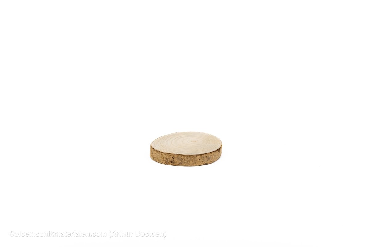 HOUTSCHIJF PAULOWNIA D20 H3CM NATUREL - bloemschikmaterialen.com