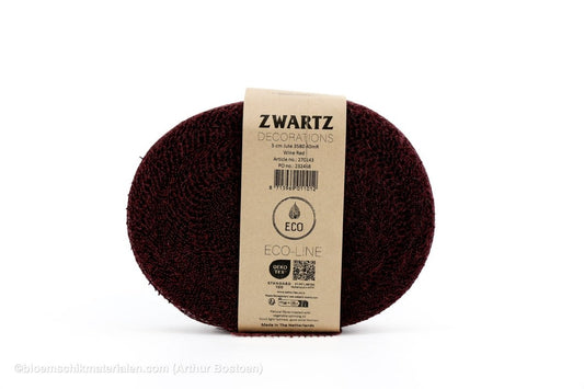 JUTE 5CM 40M AUBERGINE - bloemschikmaterialen.com