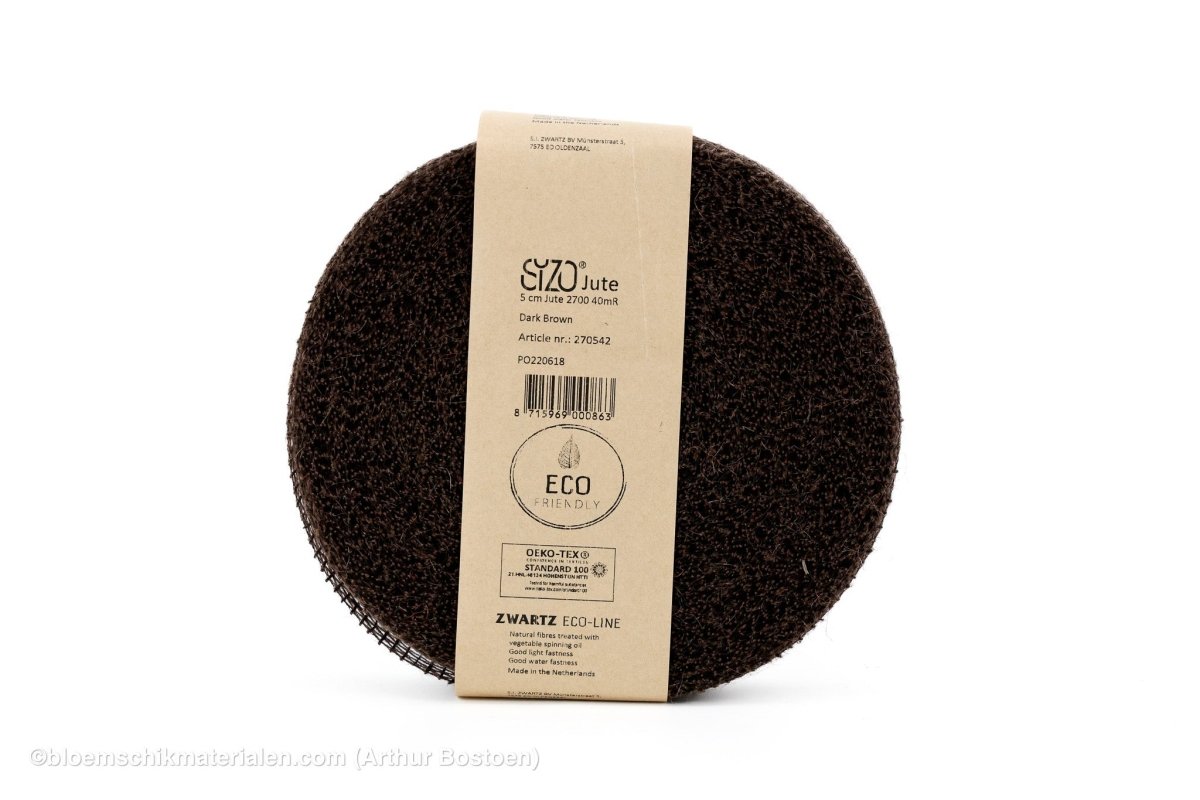 JUTE 5CM 40M BRUIN - bloemschikmaterialen.com