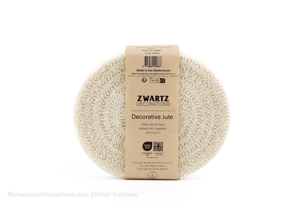 JUTE 5CM 40M GEBLEEKT - bloemschikmaterialen.com