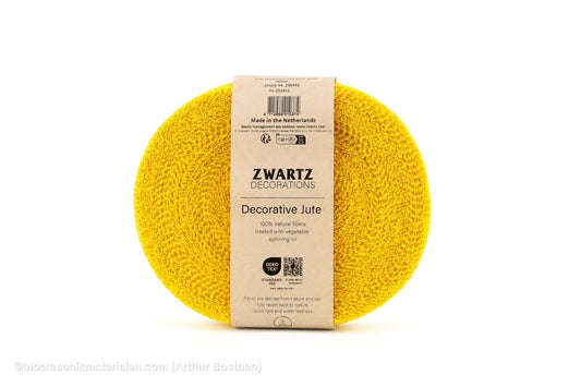 JUTE 5CM 40M GEEL - bloemschikmaterialen.com