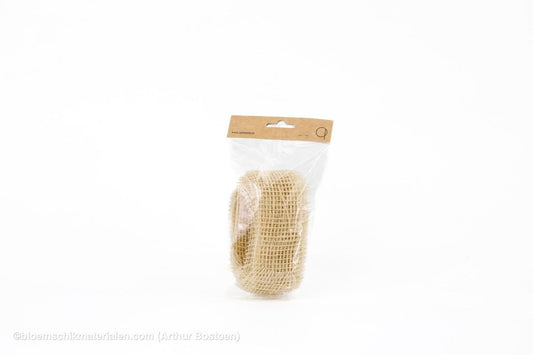 JUTE 5CM X +/-5M GEBLEEKT - bloemschikmaterialen.com