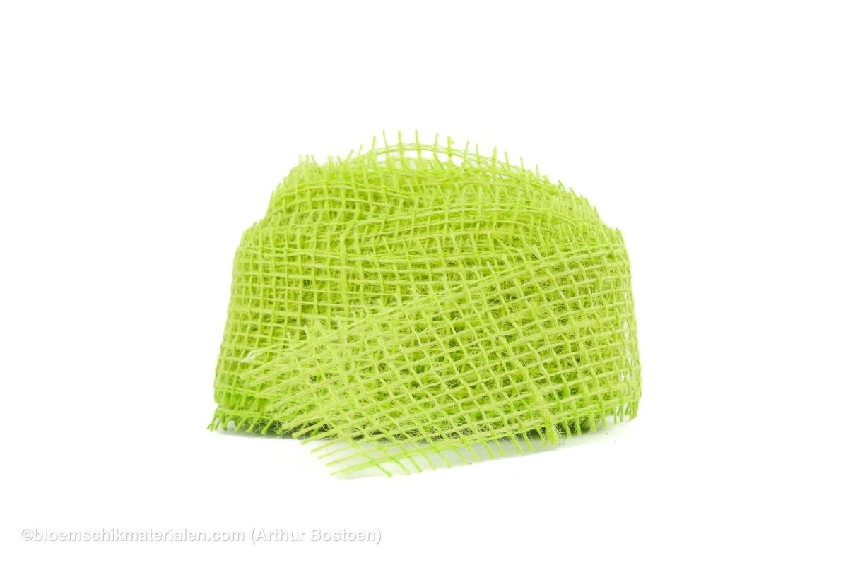 JUTE 5CM X +/-5M L-GROEN - bloemschikmaterialen.com