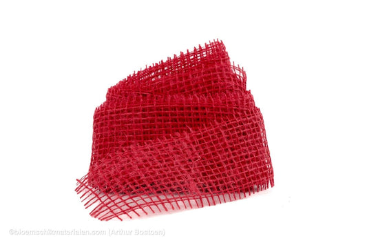 JUTE 5CM X +/-5M ROOD - bloemschikmaterialen.com