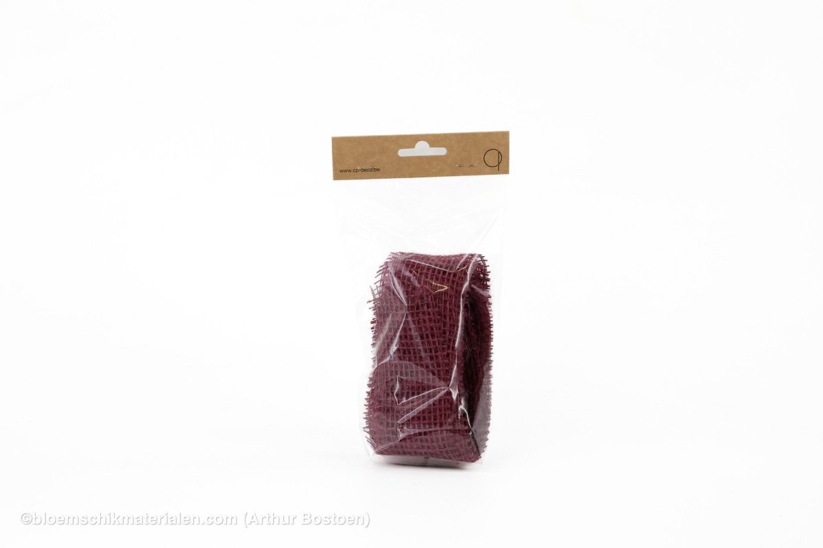 JUTE 5CMX+/-5M AUBERGINE - bloemschikmaterialen.com