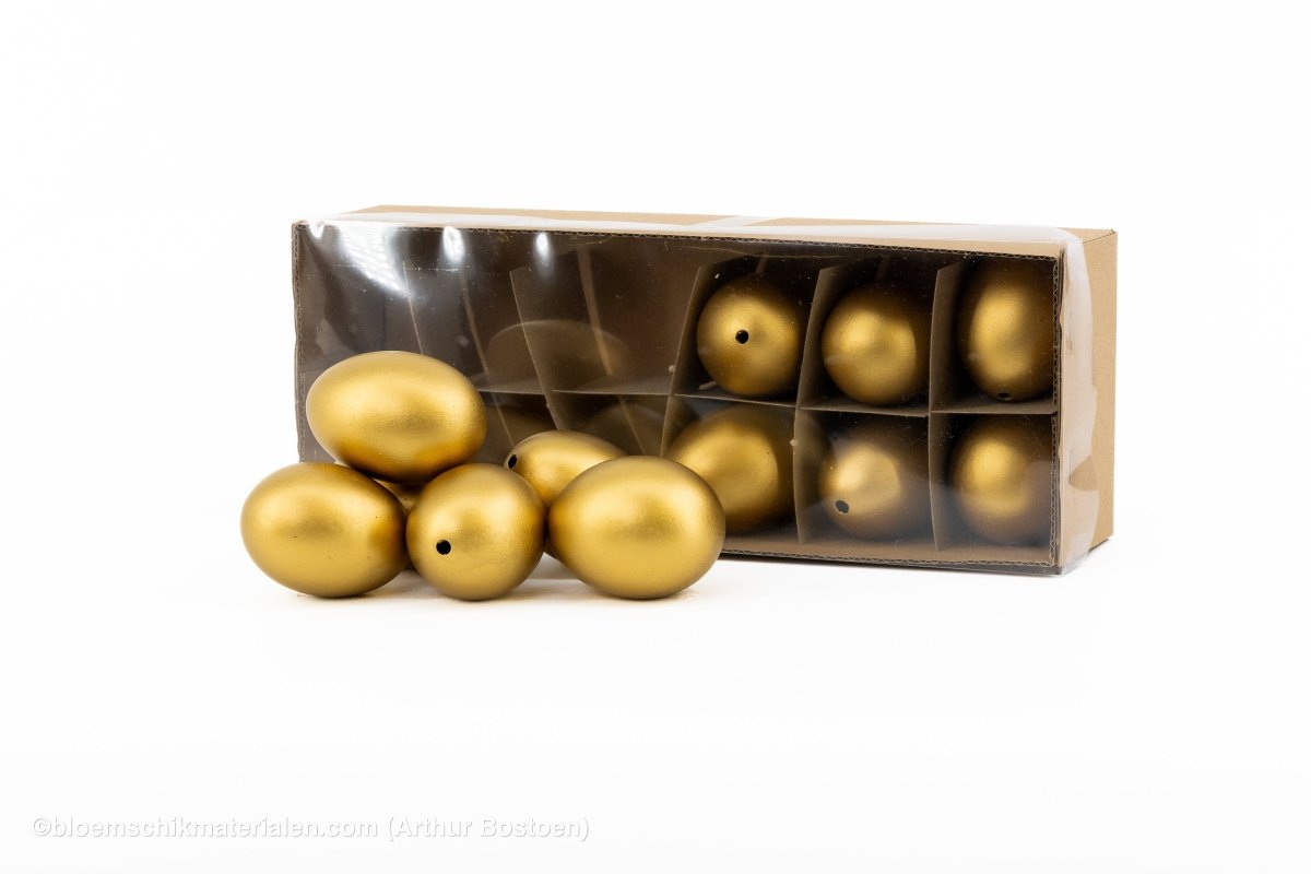 KIPPENEIEREN GOUD 12ST - bloemschikmaterialen.com