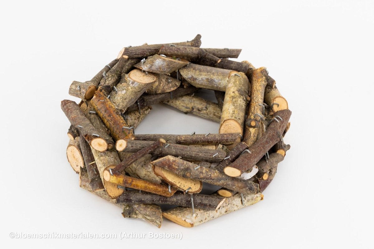 KRANS BERKENTAKKEN 20CM (dikke takken) - bloemschikmaterialen.com