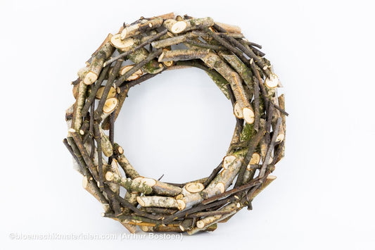 KRANS BERKENTAKKEN 40CM (dikke takken) - bloemschikmaterialen.com