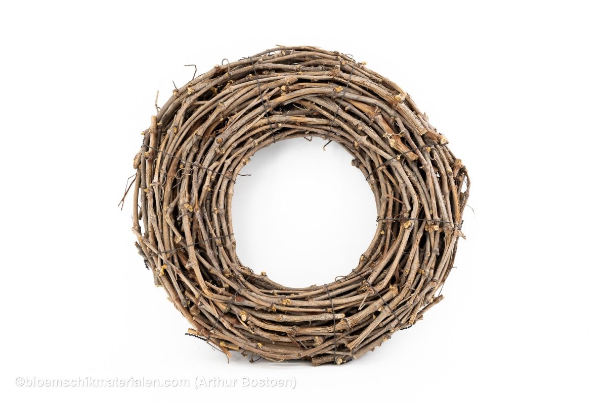 KRANS DRUIVENHOUT NATUREL 40CM (dikke ranken) - bloemschikmaterialen.com