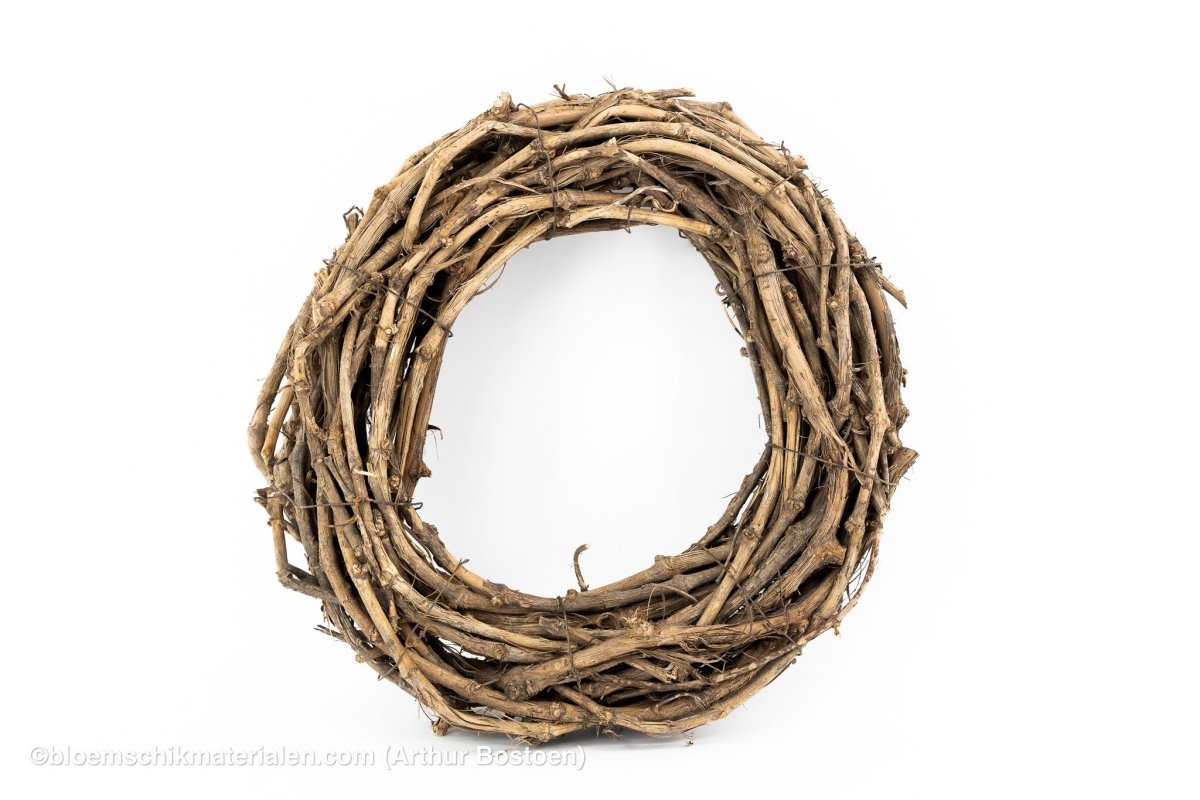 KRANS DRUIVENHOUT NATUREL 50CM (dikke ranken) - bloemschikmaterialen.com