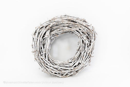 KRANS DRUIVENHOUT WHITE WASH 40CM (dikke ranken) - bloemschikmaterialen.com