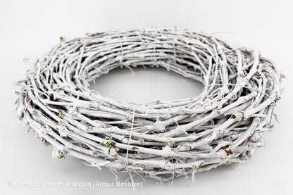 KRANS DRUIVENHOUT WHITE WASH 50CM (dikke ranken) - bloemschikmaterialen.com