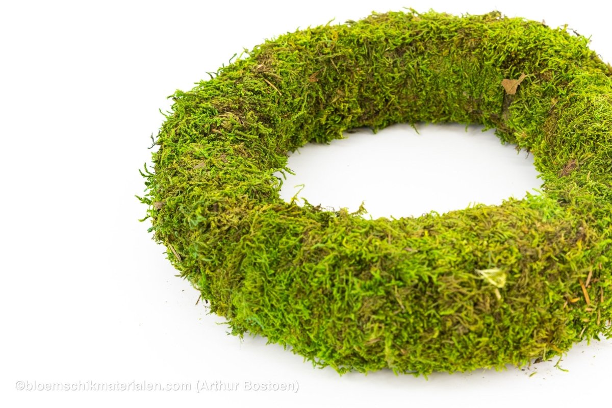 KRANS GECONSERVEERD GROEN MOS 30CM - bloemschikmaterialen.com