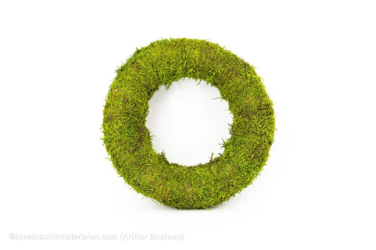 KRANS GECONSERVEERD GROEN MOS 40CM - bloemschikmaterialen.com
