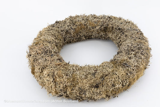 KRANS GRIJS MOS 40 CM - bloemschikmaterialen.com