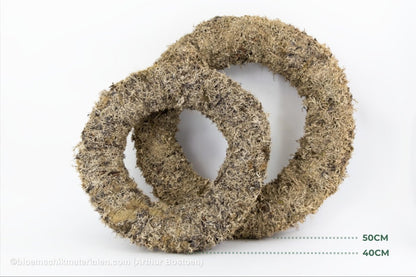 KRANS GRIJS MOS 50 CM - bloemschikmaterialen.com