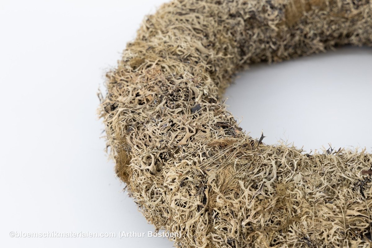 KRANS GRIJS MOS 50 CM - bloemschikmaterialen.com