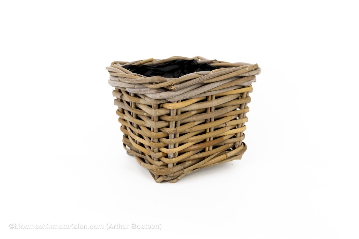 MAND RIET VIERKANT LANA 21X21X17CM - bloemschikmaterialen.com