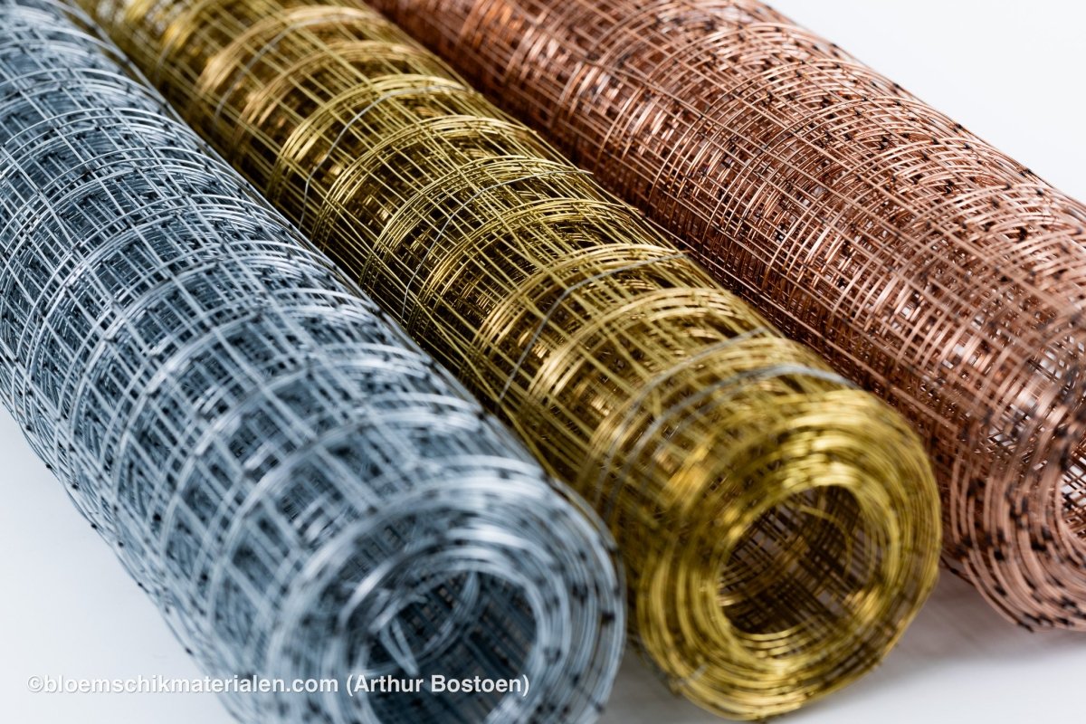 NET GOUD (35cm breed +/ - 5M lang) - bloemschikmaterialen.com