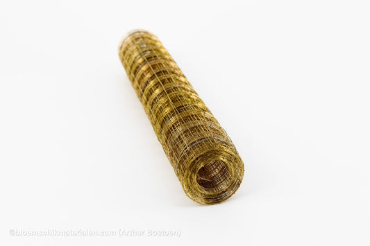 NET GOUD (35cm breed +/ - 5M lang) - bloemschikmaterialen.com