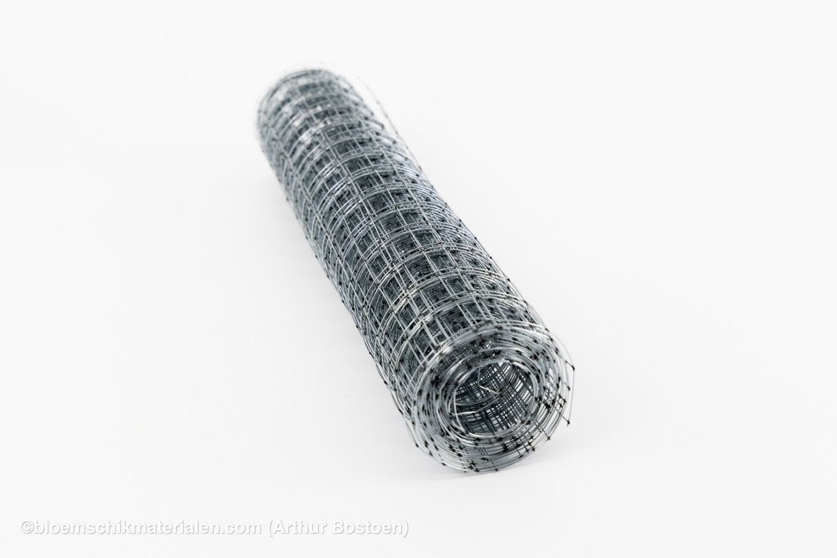 NET ZILVER (35cm breed +/ - 5M lang) - bloemschikmaterialen.com