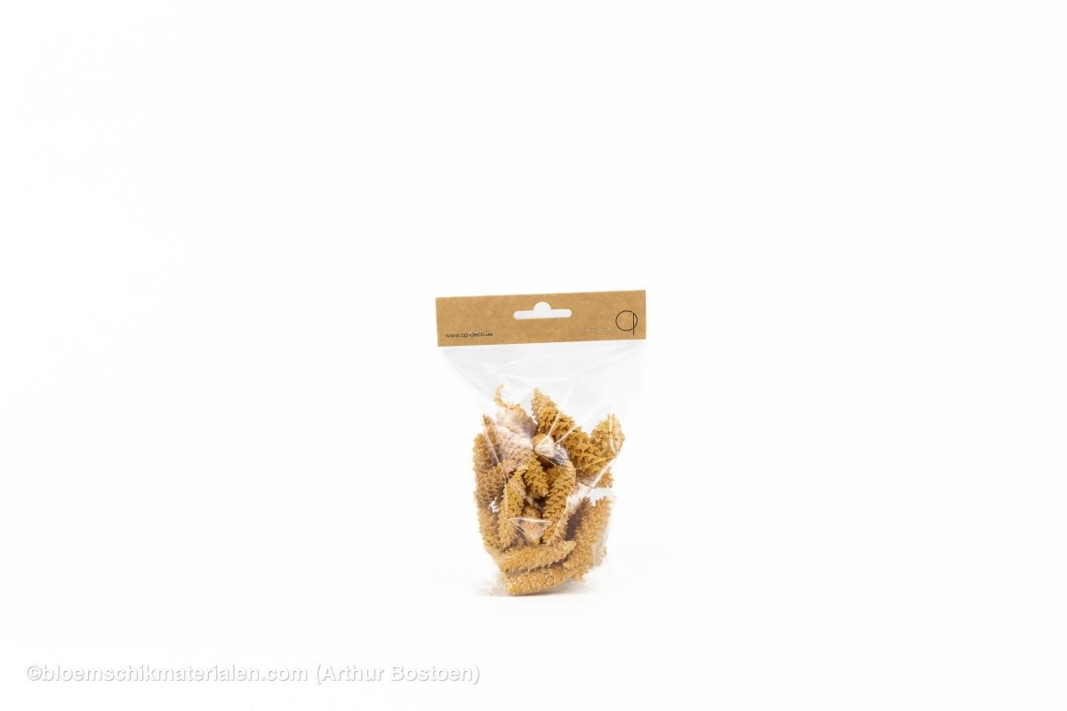 OMORIKA GERASPELD KOPPEN GEBLEEKT +/ - 100GR - bloemschikmaterialen.com