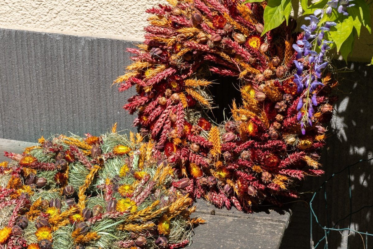 Oogstkrans (35cm Ø) - bloemschikmaterialen.com