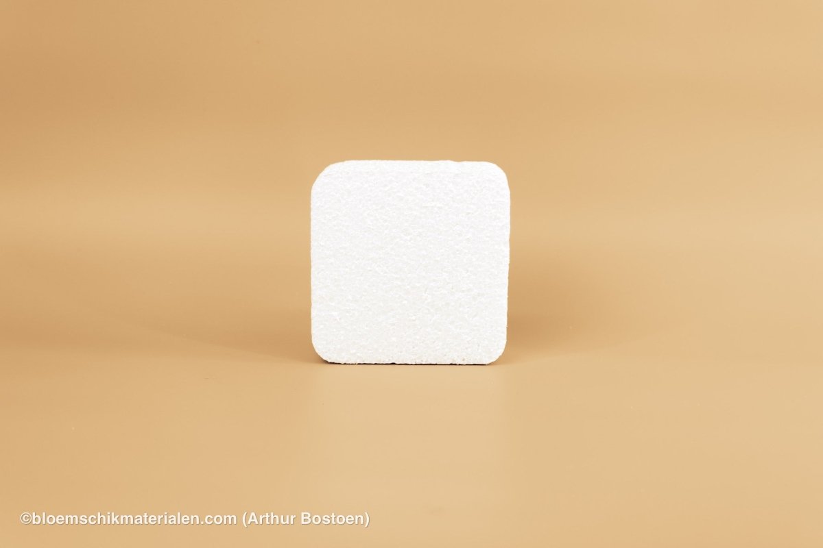 PIEPSCHUIM TAART VIERKANT 15X15X7CM - bloemschikmaterialen.com