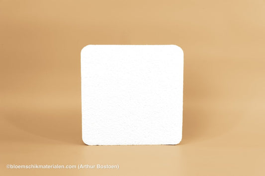 PIEPSCHUIM TAART VIERKANT 25X25X7CM - bloemschikmaterialen.com