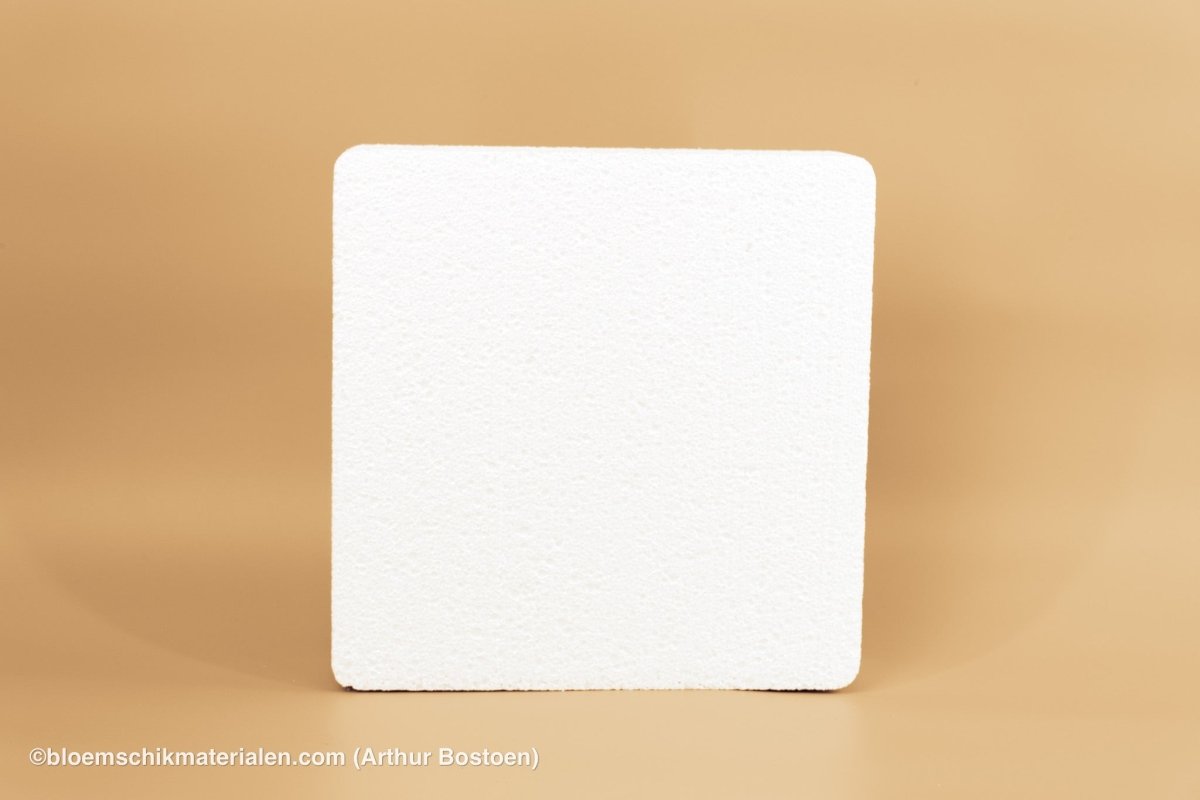 PIEPSCHUIM TAART VIERKANT 30X30X7CM - bloemschikmaterialen.com