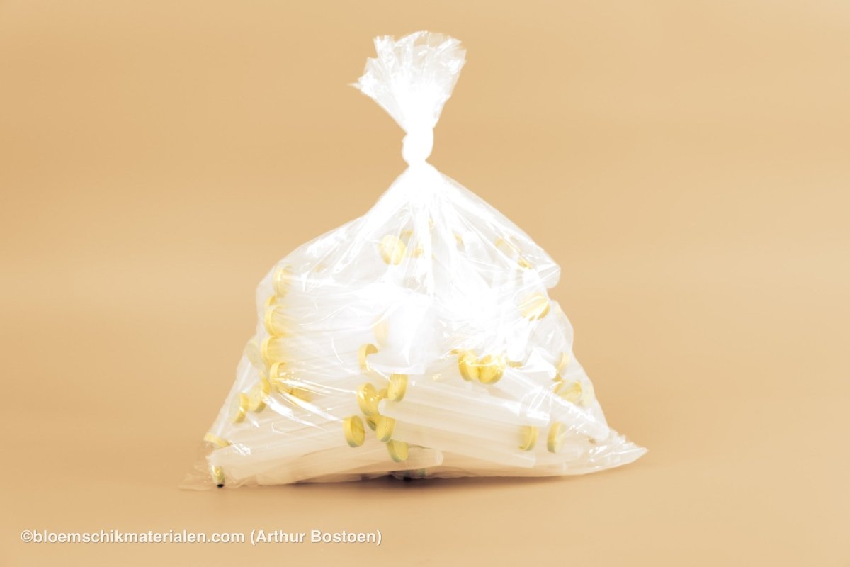 PLASTIC BUISJE 16CC 11X1,7CM 100ST (BLOEMFLESJE/PIPET) - bloemschikmaterialen.com